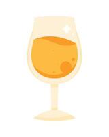 champagne cup drink vector