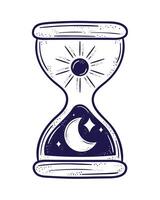 esoteric hourglass symbol vector