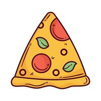 pizza fast food vector