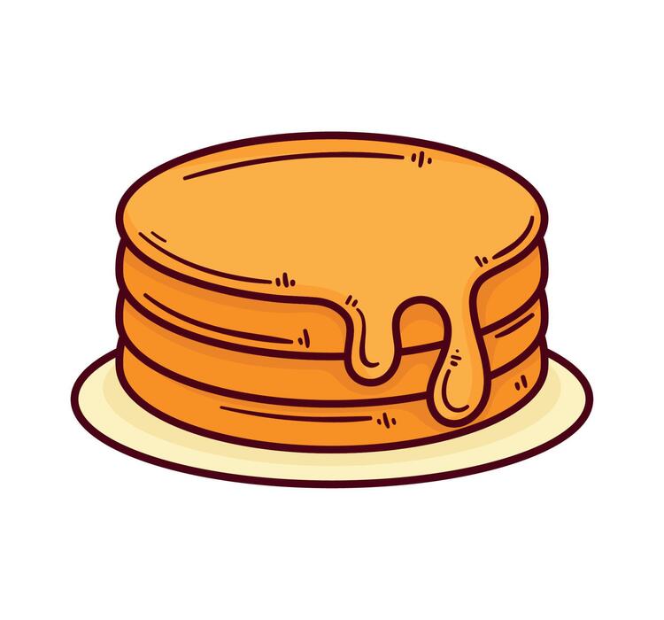 Pancake Outline Vector Art, Icons, and Graphics for Free Download