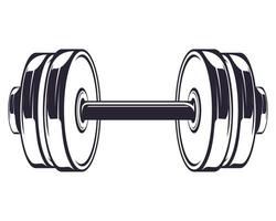 dumbbell gym tool vector