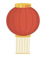 circular chinese lamp vector