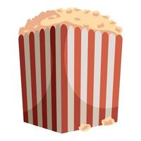 cinema pop corn bag vector