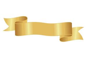 golden ribbon frame vector