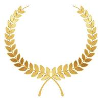wreath crown gold vector