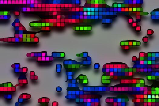 Abstract 3D gradient background,Holographic texture,Abstract liquid background,Geometric texture,Digital background illustration photo