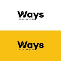 ways logo icon vector isolated