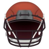 american football helmet front vector