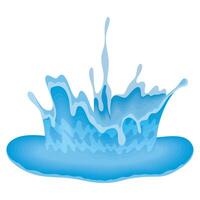 h2o splashing nature vector