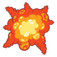 explosion danger effect vector