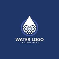 vector de icono de logotipo de agua aislado