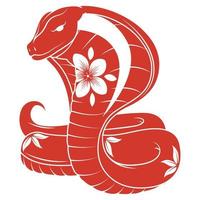 snake chinese zodiac animal vector