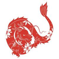 dragon chinese zodiac animal vector