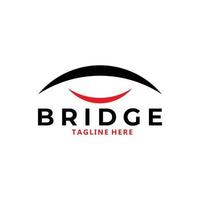 bridge logo icon vector isolated