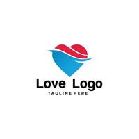 vector de icono de logotipo de amor aislado