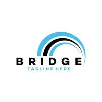 bridge logo icon vector isolated