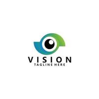 vector de icono de logotipo de visión aislado