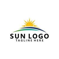 sun logo icon vector isolated