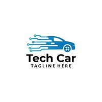 car tech logo icon vector isolated