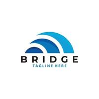 bridge logo icon vector isolated