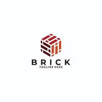 brick logo icon vector isolated