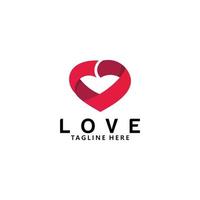 love logo icon vector isolated