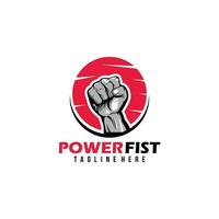 power fist logo icon vector isolated