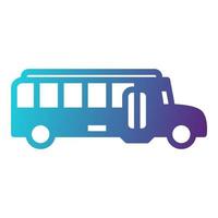 icono de autobús escolar, adecuado para una amplia gama de proyectos creativos digitales. feliz creando. vector