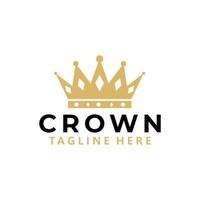 crown logo icon vector isolated