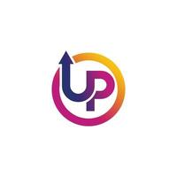 up logo icon vector isolated