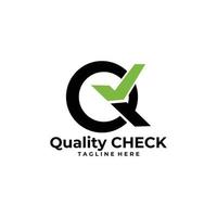 Quality check logo icon vector isolated