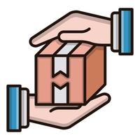 Package protection icon, suitable for a wide range of digital creative projects. Happy creating. vector