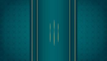 modern luxury abstract background with glowing golden line elements .Beautiful geometric shapes on an elegant green gradient background. vector
