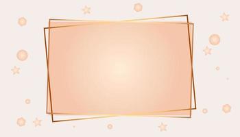modern luxury abstract background with glowing golden line elements .Beautiful geometric shapes on pink gold gradient background. vector