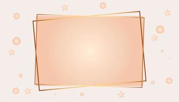 modern luxury abstract background with glowing golden line elements .Beautiful geometric shapes on pink gold gradient background. vector