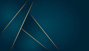 modern luxury abstract background with glowing golden line elements .Beautiful geometric shapes on an elegant blue gradient background. vector