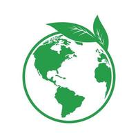 ecology symbol. green global environment concept, sign and symbol. vector