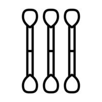 Cotton swabs icon, suitable for a wide range of digital creative projects. Happy creating. vector