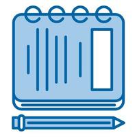 notebook icon, suitable for a wide range of digital creative projects. Happy creating. vector