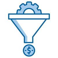 sales funnel icon, suitable for a wide range of digital creative projects. Happy creating. vector