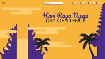 day of silence landing page banner design