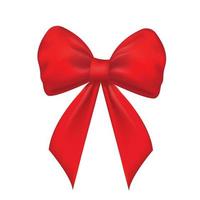 Vector illustration red bow
