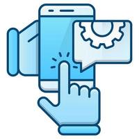 mobile engineering icon, suitable for a wide range of digital creative projects. Happy creating. vector