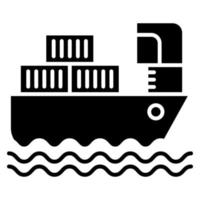 cargo ship icon, suitable for a wide range of digital creative projects. Happy creating. vector