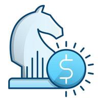 investments strategy icon, suitable for a wide range of digital creative projects. Happy creating. vector