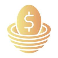 money egg icon, suitable for a wide range of digital creative projects. Happy creating. vector