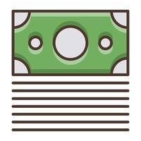 icono de paquete de dinero, adecuado para una amplia gama de proyectos creativos digitales. feliz creando. vector