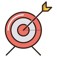 Targeting icon, suitable for a wide range of digital creative projects. Happy creating. vector