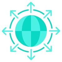 global direction icon, suitable for a wide range of digital creative projects. Happy creating. vector