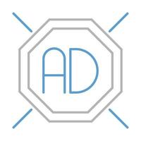 ad blocker icon, suitable for a wide range of digital creative projects. Happy creating. vector